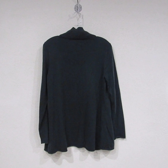 Coldwater Creek Green Open Front Cardigan Size Small VGUC - Picture 3 of 3
